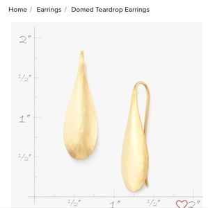 James Avery 14kt gold linear drop earrings